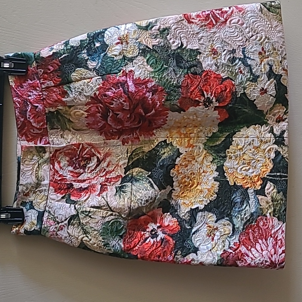 Dolce & Gabbana Multicolor Floral Jacquard Mini Skirt Sz 38/US 4 - Picture 5 of 15